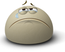 3D Crying Sad Face smiley (Sad Emoticons)