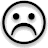 Classic Sad Smiley Face emoticon (Sad Emoticons)