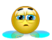 Crying a puddle smiley (Sad Emoticons)