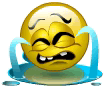 Crying fountain animated emoticon