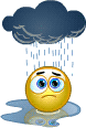 Gloomy animated emoticon