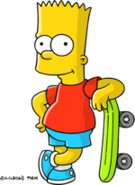 emoticon of Bart Simpson