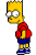 Bart Mooning emoticon (Simpsons Emoticons)