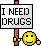 I need drugs animated emoticon
