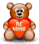 Be Mine Teddy 1 emoticon (Valentine Emoticons)