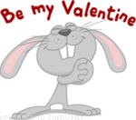 Be My Valentine Love Bunny emoticon