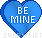 blue mine heart icon