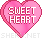 Pink Sweet Heart emoticon