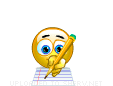 Writing a Love Letter animated emoticon