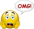 OMG shocked emoticon (Word Emoticons)