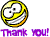 Smiley says thank you animated emoticon