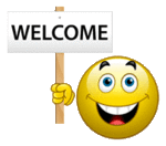 smilie of Welcome Sign