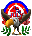 4th of July Eagle emoticon (4th of July emoticons)