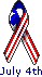 july 4th ribbon emoticon