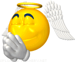 Angel Praying smiley (Angel Emoticons)