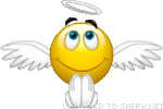 Angel Smiley emoticon (Angel Emoticons)