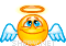 Angel with halo smiley (Angel Emoticons)