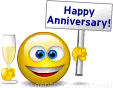 Happy Anniversary animated emoticon