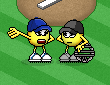 Baseball argument smiley (Baseball smileys and emoticons)