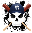 NY Yankees baseball cap emoticon (Baseball smileys and emoticons)