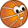 Basketball face smiley (Basketball emoticons)