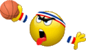 Basketball player emoticon