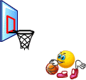 Spinning dunk emoticon (Basketball emoticons)