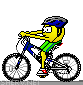 Bike Riding animated emoticon