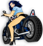Sexy Biker emoticon (Bikes emoticons)