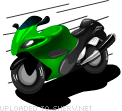 emoticon of Speeding Motorcycle