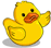 Bath Ducky Hello smiley (Bird emoticons)
