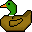Brown Duck animated emoticon