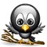 Crow emoticon (Bird emoticons)