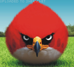 Real life Angry Bird emoticon