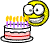 Birthday Cake animated emoticon