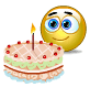 Birthday cake emoticon (Birthday Emoticons)
