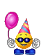 Birthday dancer smiley (Birthday Emoticons)