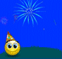 Happy Birthday Fireworks emoticon (Birthday Emoticons)