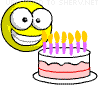 Happy Birthday! animated emoticon
