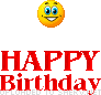 Happy Birthday Trampoline animated emoticon