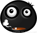 After Boom smiley (Black Emoticons)