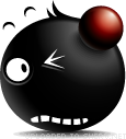 Battered emoticon (Black Emoticons)