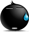 Nothing To Say emoticon (Black Emoticons)