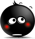 Sorry emoticon (Black Emoticons)