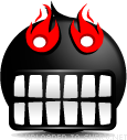 Super Outraged emoticon (Black Emoticons)