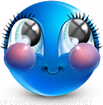 Do Me a Favor emoticon (Blue Face Emoticons)