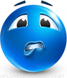 Edgy emoticon (Blue Face Emoticons)