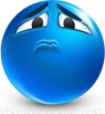 Frustration emoticon (Blue Face Emoticons)