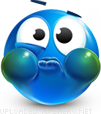 I Don't Get It emoticon (Blue Face Emoticons)