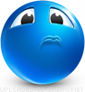 I'll Cry emoticon (Blue Face Emoticons)